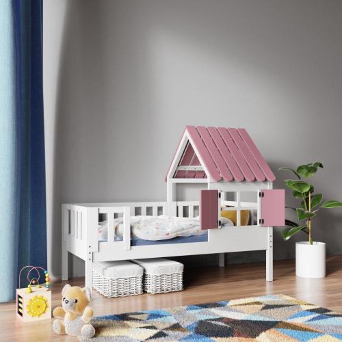 Nordic HOUSE børneseng lyserød 80 x 160 cm